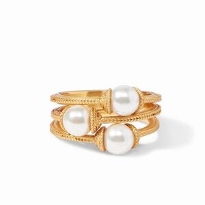 Julie Vos Calypso Trio Pearl ring